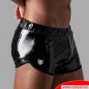 Micro-short en cuir vernis effet mouillé - TOF Paris