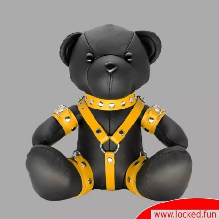 Yellow Yoyo - Ours en peluche BDSM en cuir