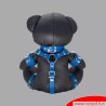 Blue Benny - Ours en peluche BDSM en cuir