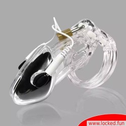 VoltLock™ – Cage de chasteté électrique by Dr. Sado