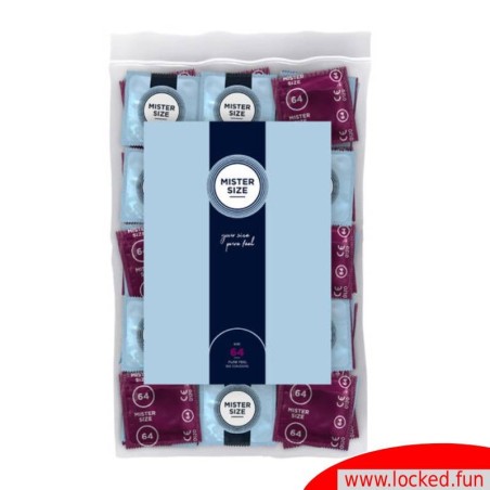 Préservatifs 64mm XXL - MISTER SIZE