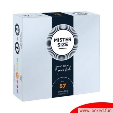 Préservatifs 57mm L - MISTER SIZE