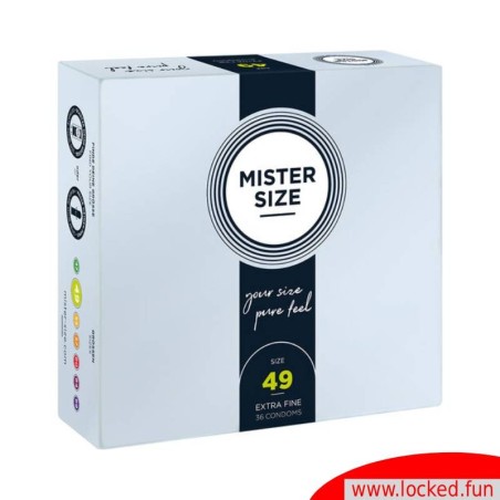 Préservatifs 49mm S - MISTER SIZE
