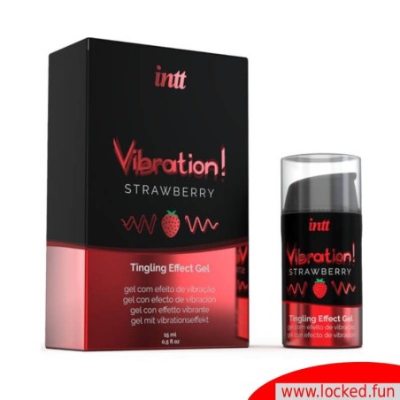 Gel vibrant stimulant fraise- Intt