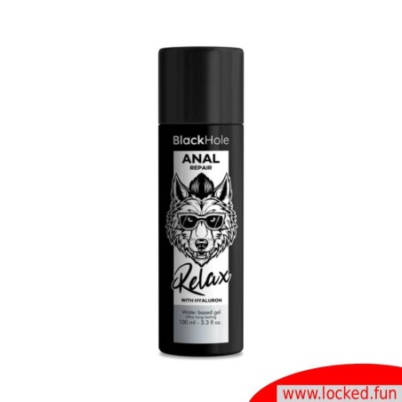 Relax Réparation anale à base d'eau et Hyaluron Black Hole