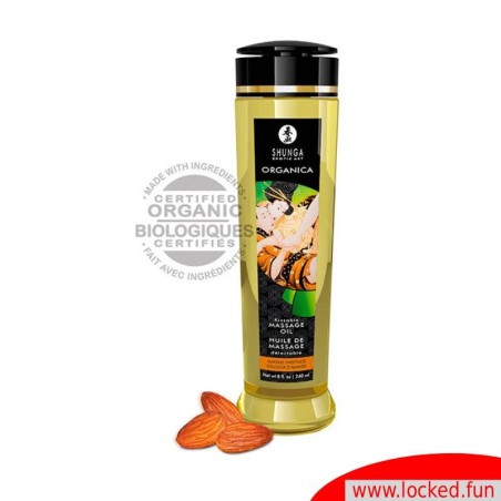 Huile de massage Bio amandes - Shunga