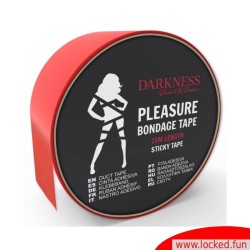 Ruban adhésif bondage rouge