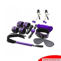 SecretPlay - BDSM Set 8pcs mauve-noir