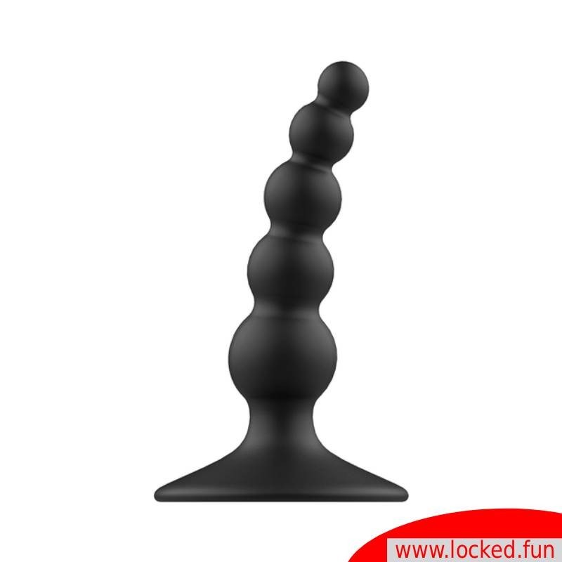 Plug anal 10 cm boules noir - Addicted Toys