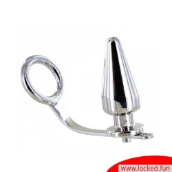 Plug anal avec cockring - Metal Hard