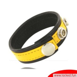 Anneau pénien cuir jaune - Leather Body