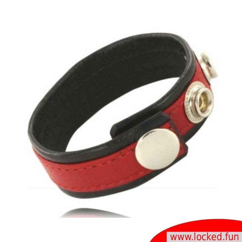 Anneau pénien cuir rouge - Leather Body