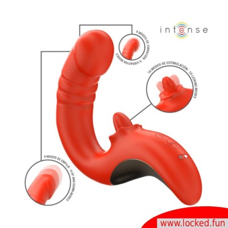 Vibrateur Paulina rouge - Intense