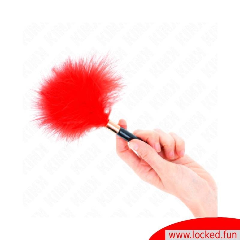 Plumes rouges pour chatouiller KINK