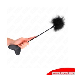 Plumes pour chatouiller avec paddle en coeur KINK