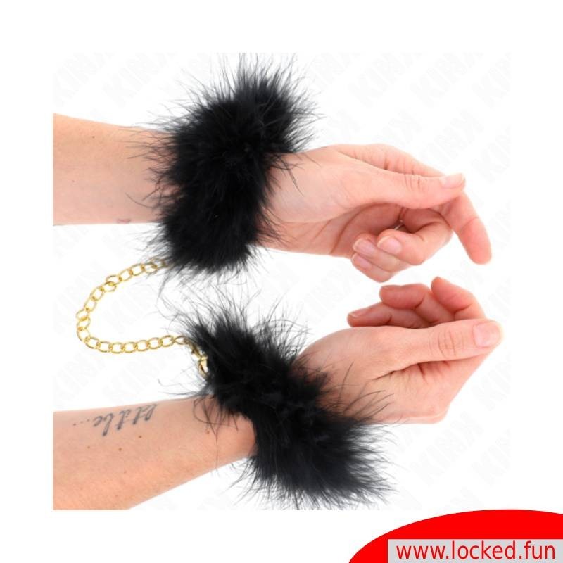 Bracelets en plume chaine dorée