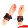 Bracelets nylon avec dentelle rouge