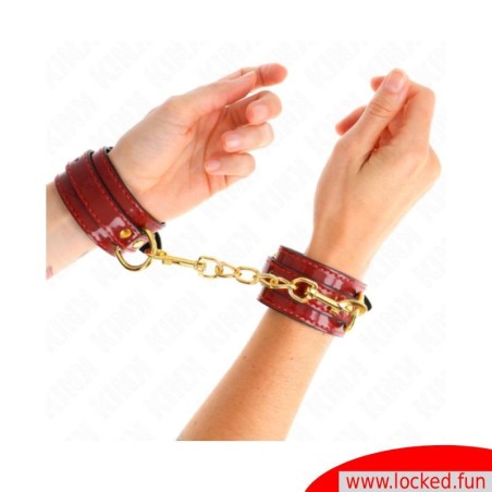 Bracelets rouges Joanna Angel chaine dorée