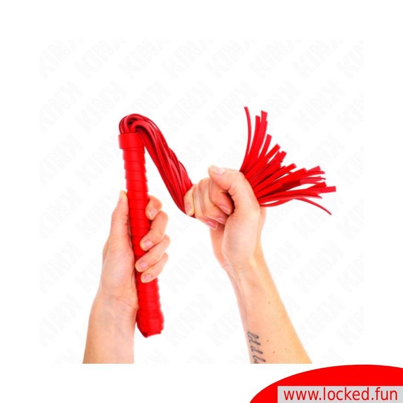 Martinet rouge manche texturé 48,5 cm