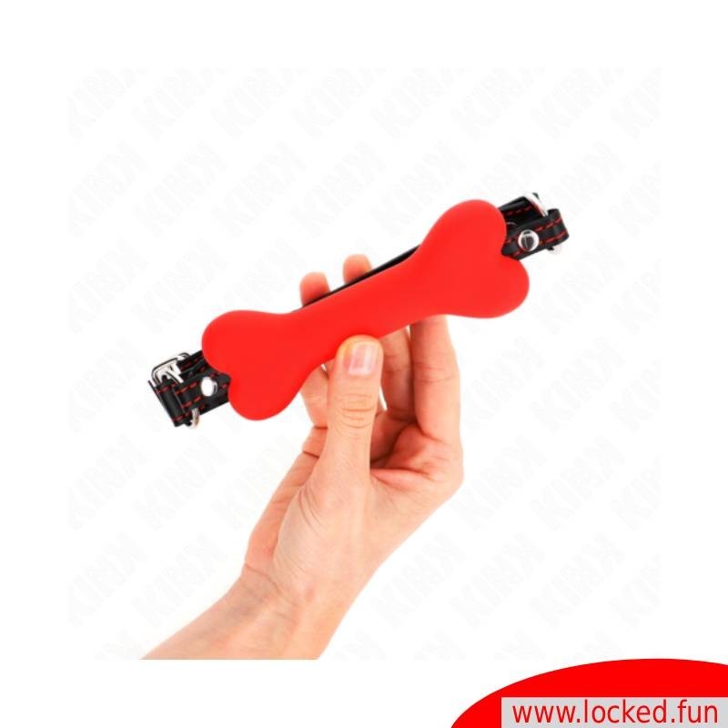 Bâillon os rouge