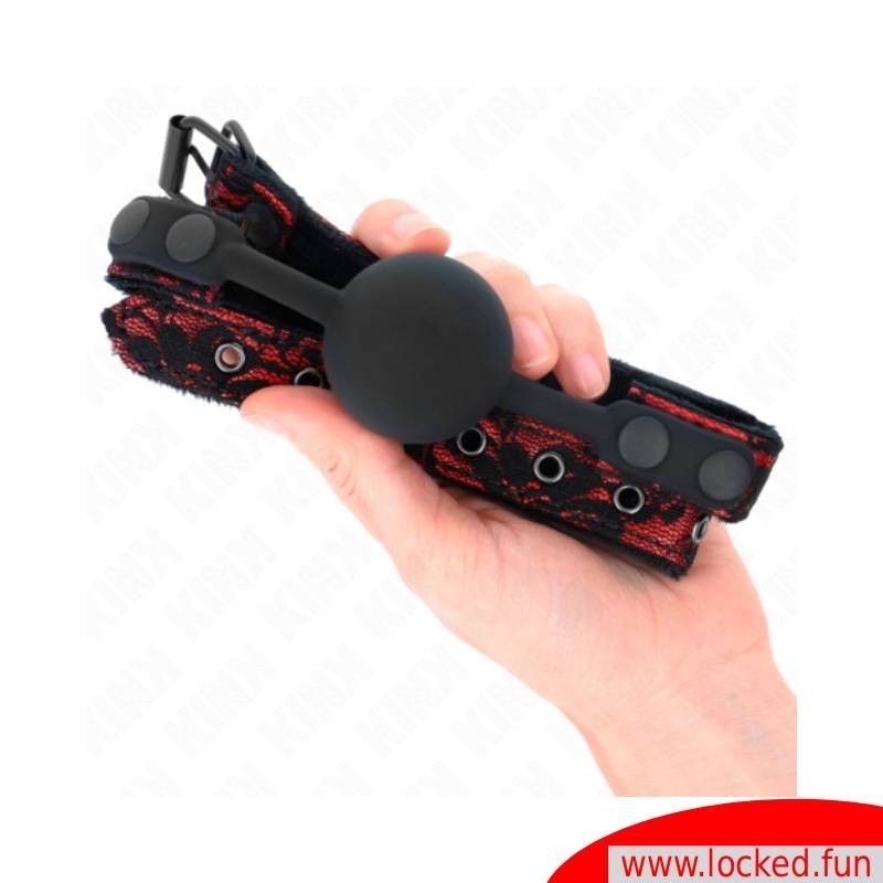 Bâillon boule en silicone Scandale