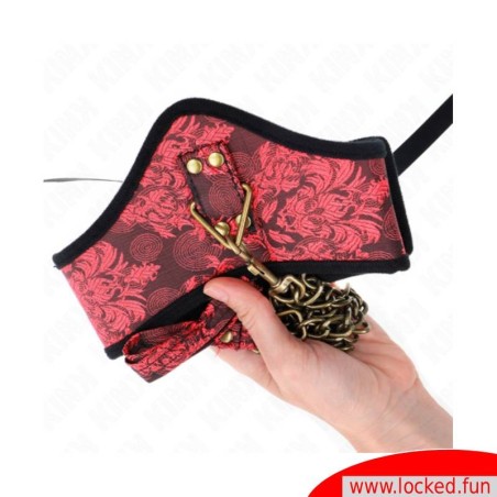 Collier Scandale avec dentelle et laisse