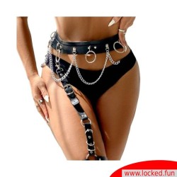 Harnais ceinture et jarretière avec chaines - Subblime