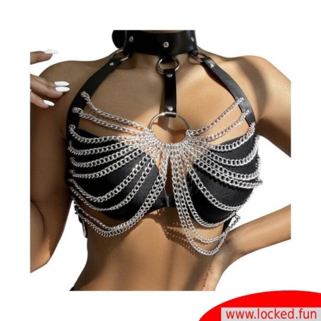Harnais poitrine avec chaines - Subblime