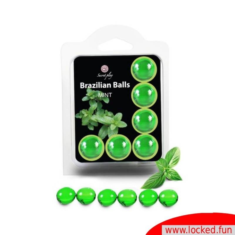 Set de 6 boules brésiliennes menthe