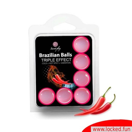 Set de 6 boules brésiliennes Triple effet