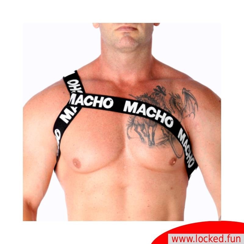 Harnais Romain blanc MACHO 3