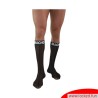 Chaussettes fines noir blanc MACHO
