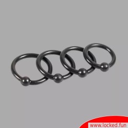 Set de 4 anneaux de glands en silicone