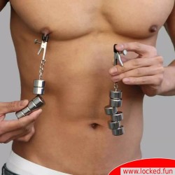 Pinces à tétons avec poids magnétiques PowerPull