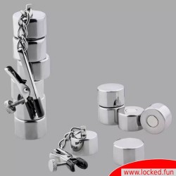 Pinces à tétons avec poids magnétiques PowerPull