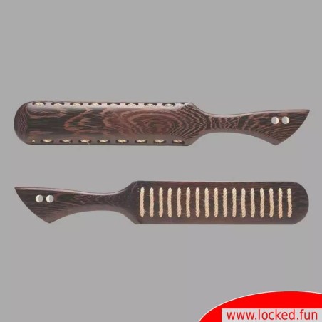 Rough Rider Wooden Rope Paddle - Pagaie BDSM en bois et en jute