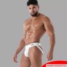 Latex Zip Jock blanc - SecondSkin™ - Vêtements en latex de Paris