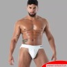 Latex Zip Jock blanc - SecondSkin™ - Vêtements en latex de Paris