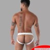 Latex Zip Jock blanc - SecondSkin™ - Vêtements en latex de Paris