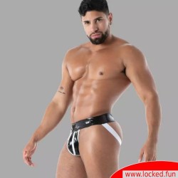Latex Zip Jock noir - SecondSkin™ - Vêtements en latex de Paris