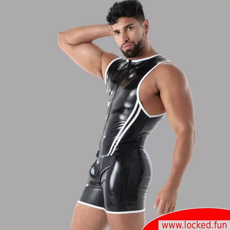 Latex Full Zip Body noir - SecondSkin™ - Vêtements en latex de Paris