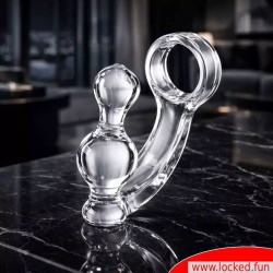 Cockring avec plug anal AssLock™ ClearFantasy™ de MEO®