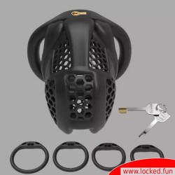 Cage de chasteté BlackGuard™ de NoPacha