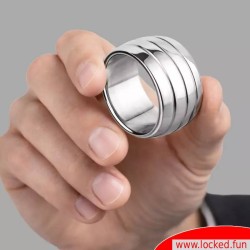 Cock ring luxueux en acier inoxydable EnduranceRing