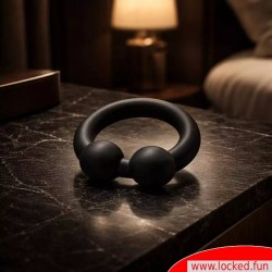 BullRing™ noir par Cazzomeo® - Le cockring ultime pour des érections d’acier