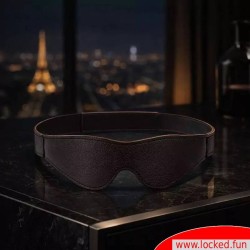 Masque occulaire BDSM en cuir de chèvre Faubourg