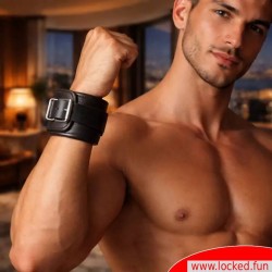 Menottes de luxe en cuir de chèvre, rembourrées - Faubourg