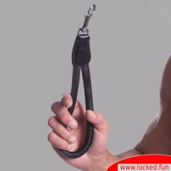Laisse de guidage courte en cuir pour bondage