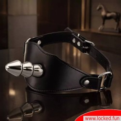 Bâillon gode BDSM avec adaptateur Vac-U-Lock Fuck & Play