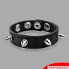 Cockring CAZZOMEO® en cuir avec spikes